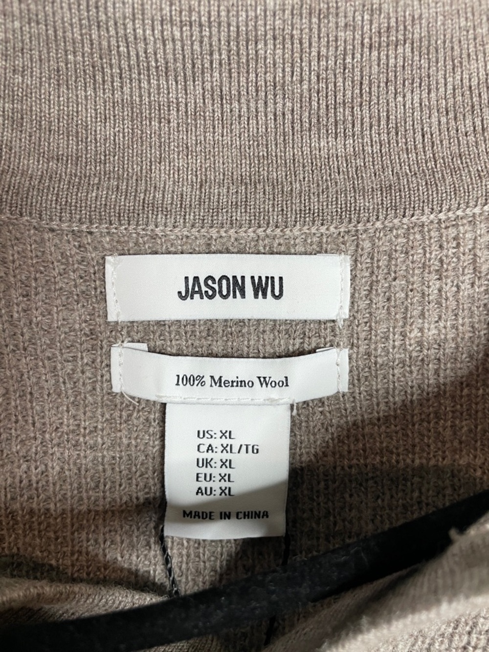 Jason Wu | Men’s 100% Extra Fine Merino Wool Polo Sweater Size XL NWT - Picture 3 of 5